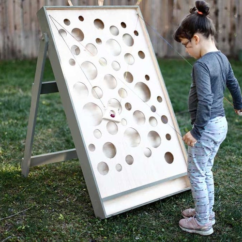 DIY Wall Ball Maze Game Plans vertical Ball Maze String Etsy Singapore
