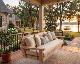 DIY Porch Swing Plans PDF | Woodworking Plans | Outdoor Swing Bench | Beginner Woodworking Project (PDF File Download Only)