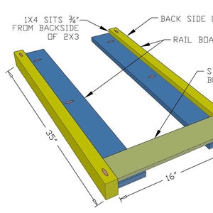 DIY Bunk Bed Plans (PDF File Download Only) | DIY Twin Bunk Bed with Stairs | Kids Bed Plans | Woodworking Plans image 7