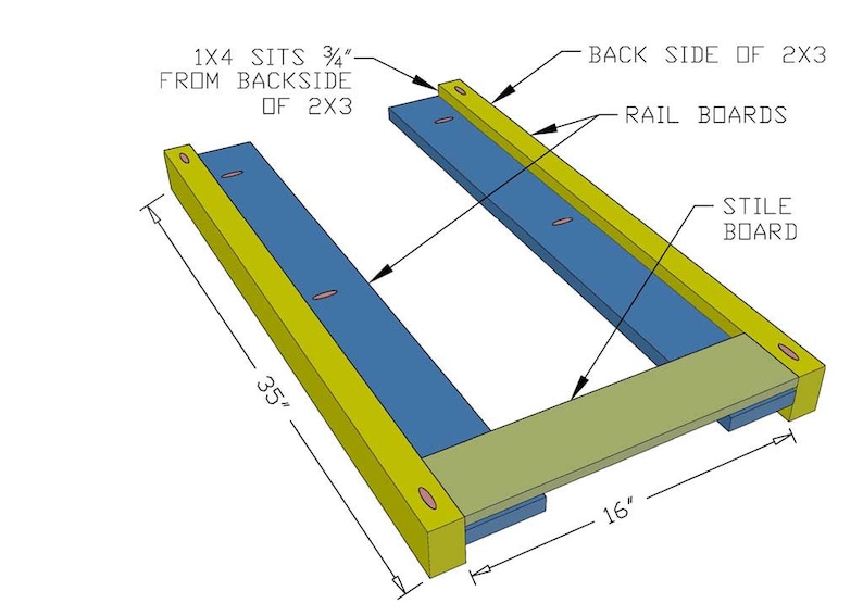 DIY Bunk Bed Plans (PDF File Download Only) | DIY Twin Bunk Bed with Stairs | Kids Bed Plans | Woodworking Plans image 7