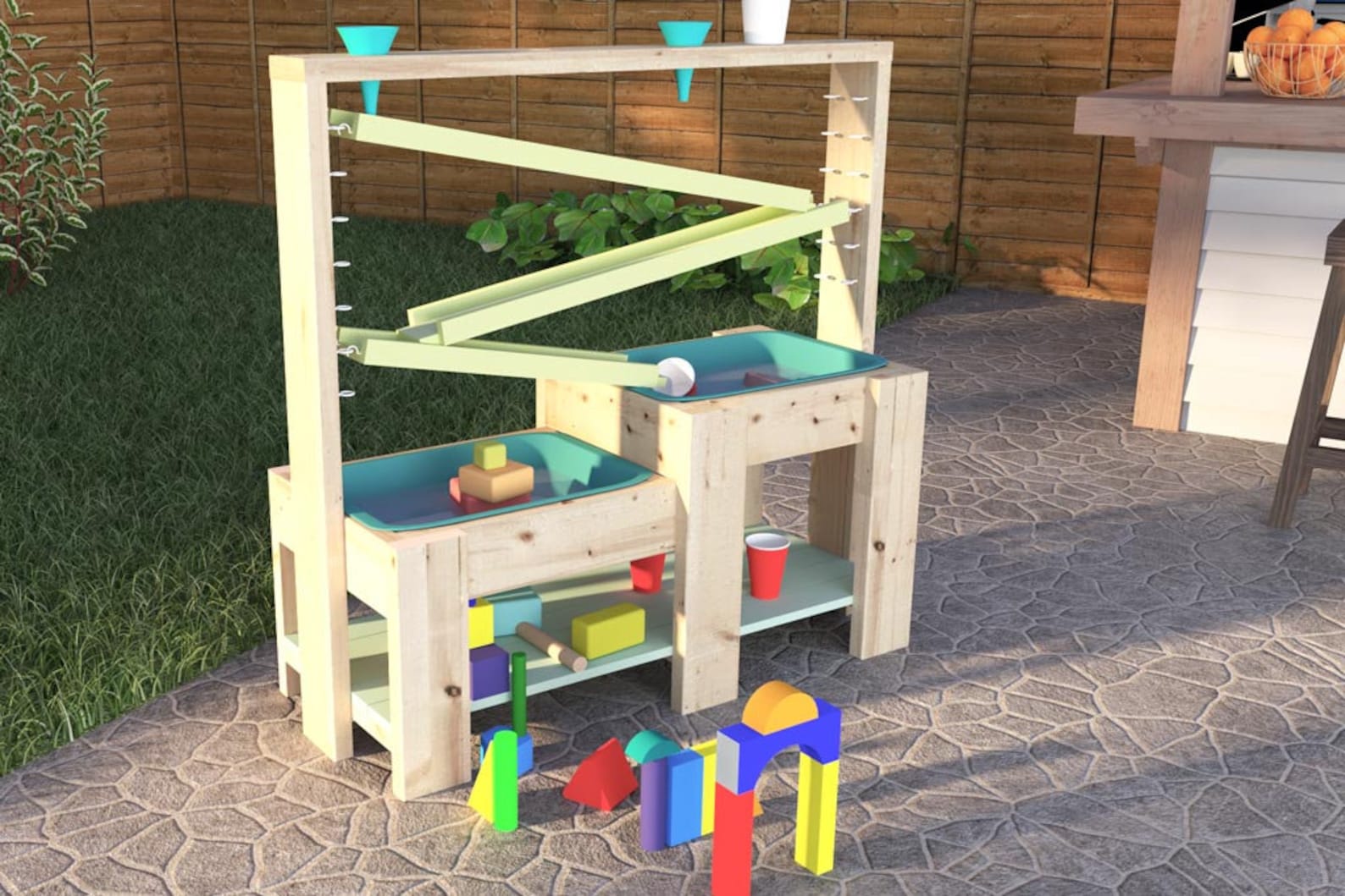 DIY Sand and Water Play Table for Kids Plans water Table Etsy