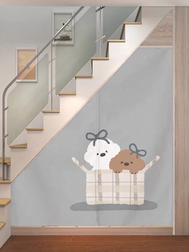 Custom Made Curtain Under the Stairs Personalized & Stylish Home Decor