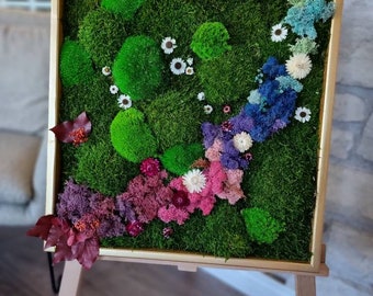Preserved Moss Wall Art: Floral Eco-Friendly Home Decor