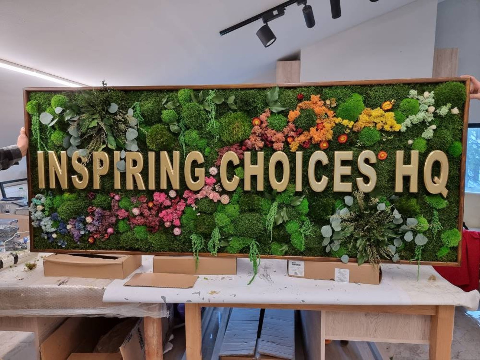 Office Sign for Wallmoss Wall Artcustom Company Logo Etsy