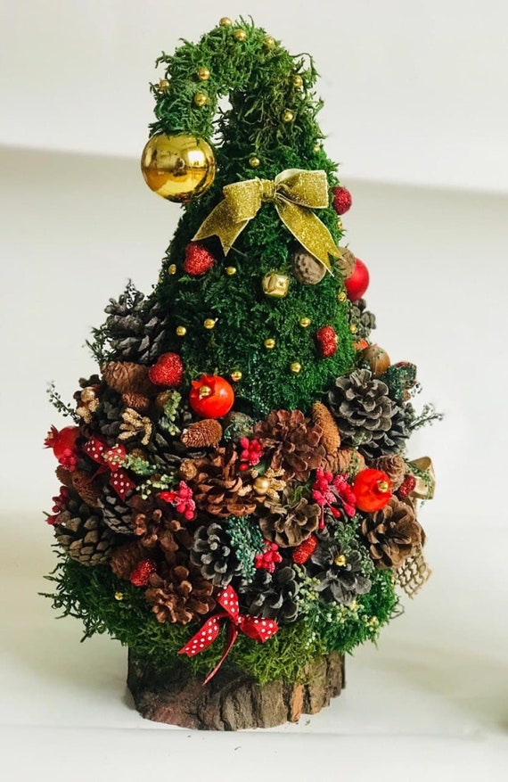Batik Holiday Trees, Christmas Tree Decor, Wooden Tree Decor