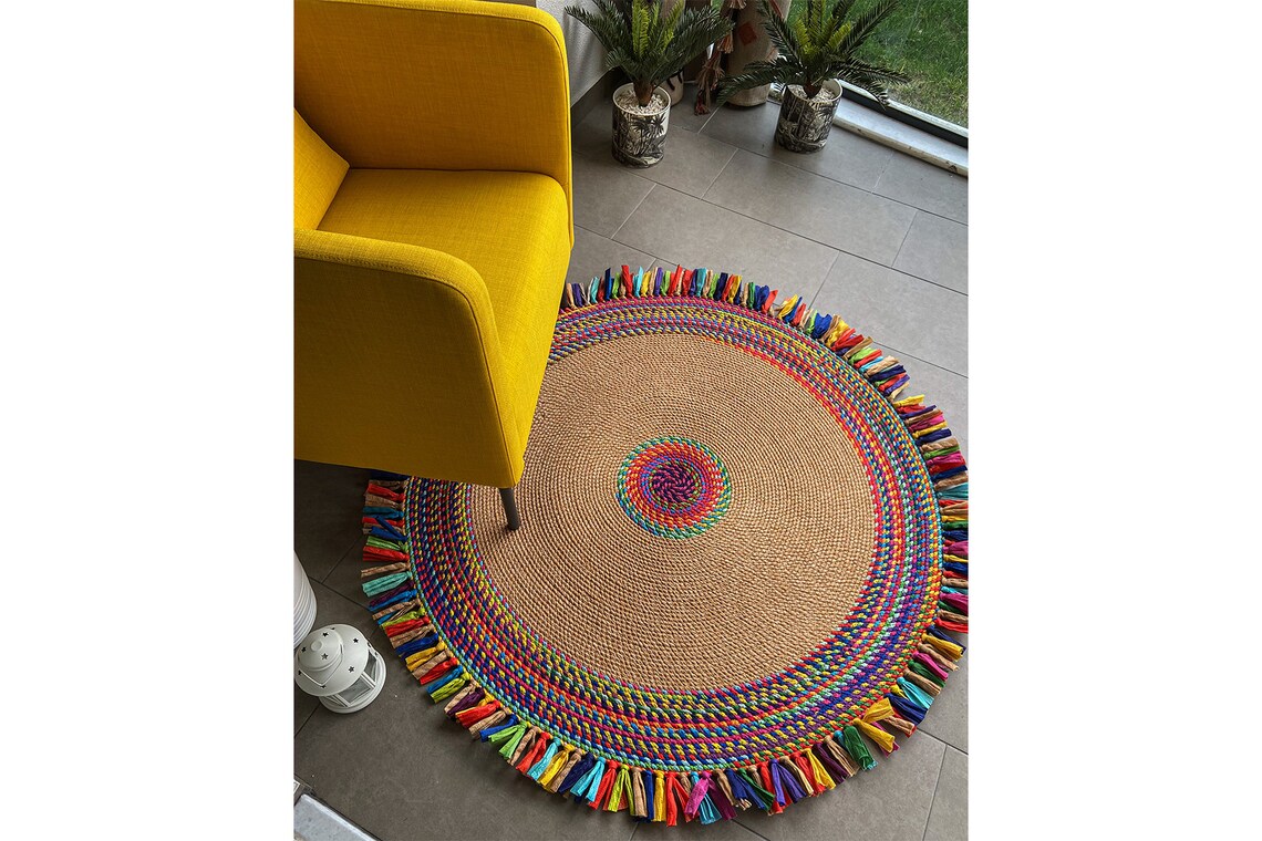 Jute Look Rug Area Rug Kitchen Rug Washable Rug Different Etsy