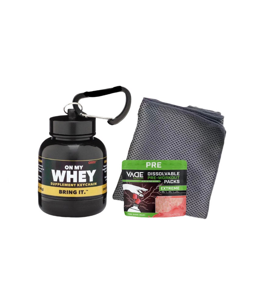 OnMyWhey - Protein Powder and Supplement Funnel Keychain, Portable