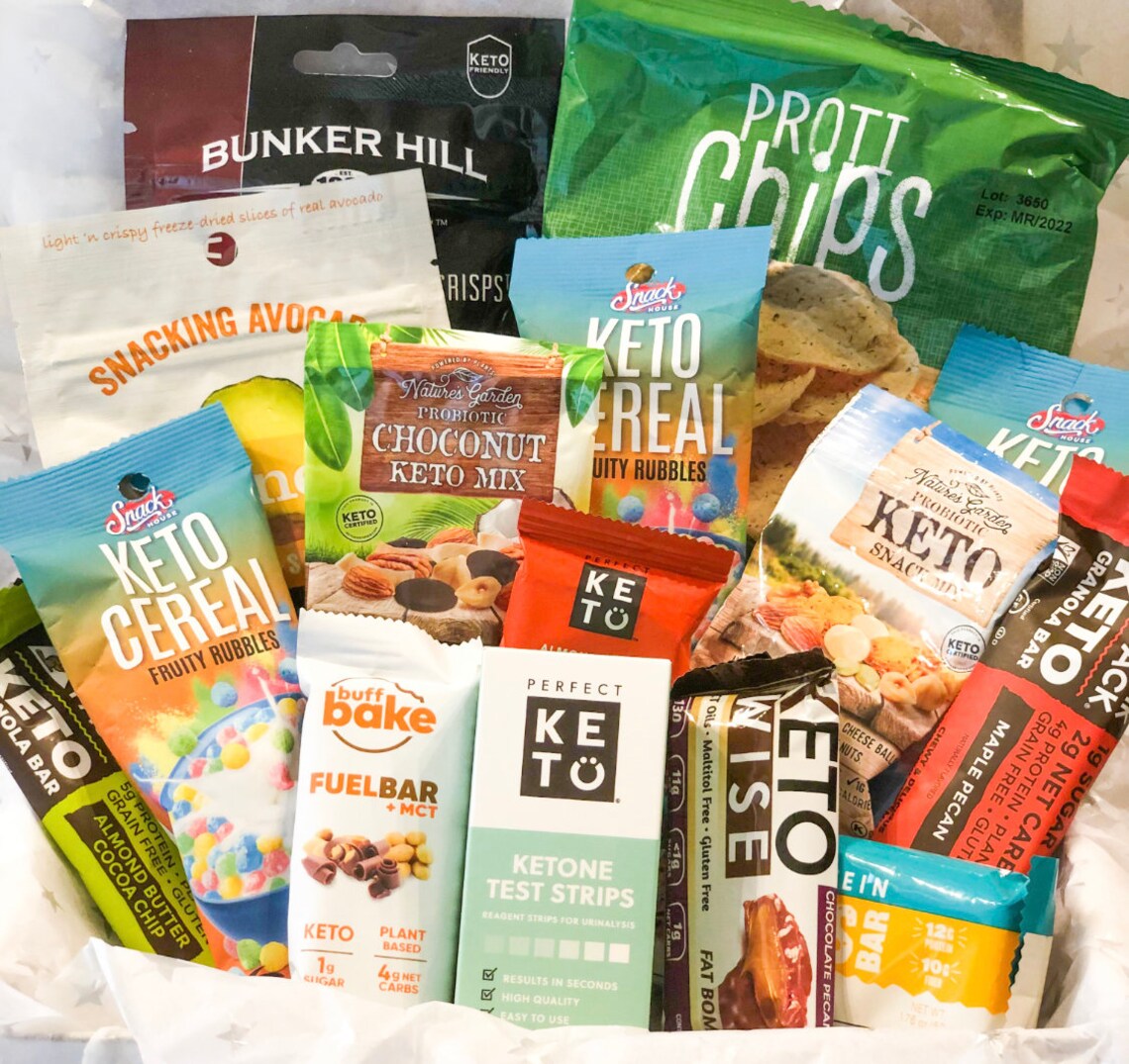 Keto snack box ketogenic gift snacking box gluten low carb Etsy