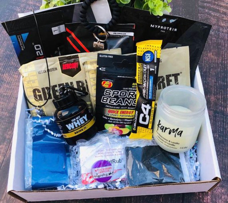 Fitness Men Gift Box Fitness Hamper Sport Jump Fitness Gift Etsy
