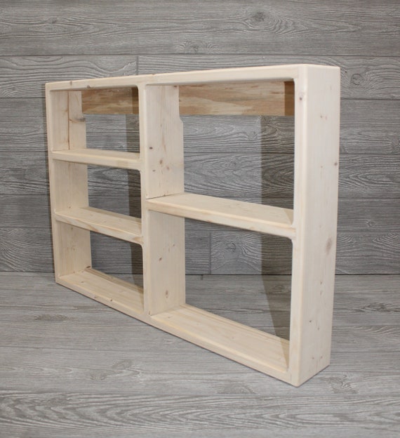 Unfinished Wooden Display Shelf Wooden Display Case Wooden | Etsy