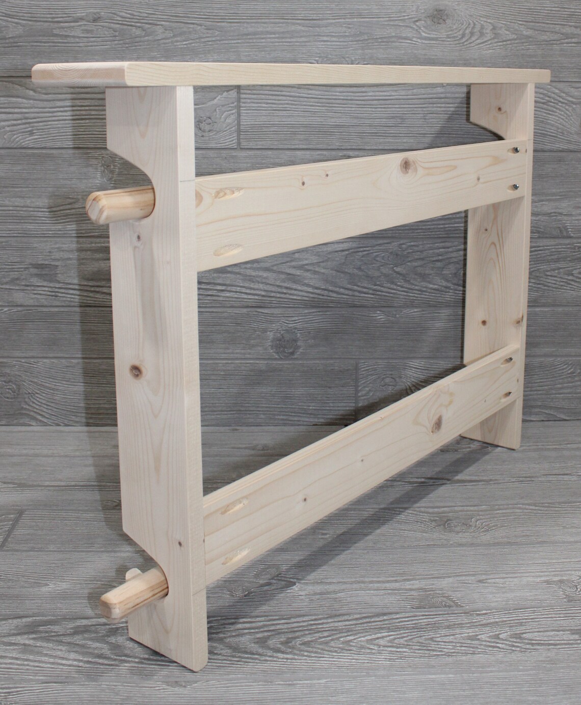 Double Quilt Rack Double Unfinished Wood Quilt Rack DIY Etsy