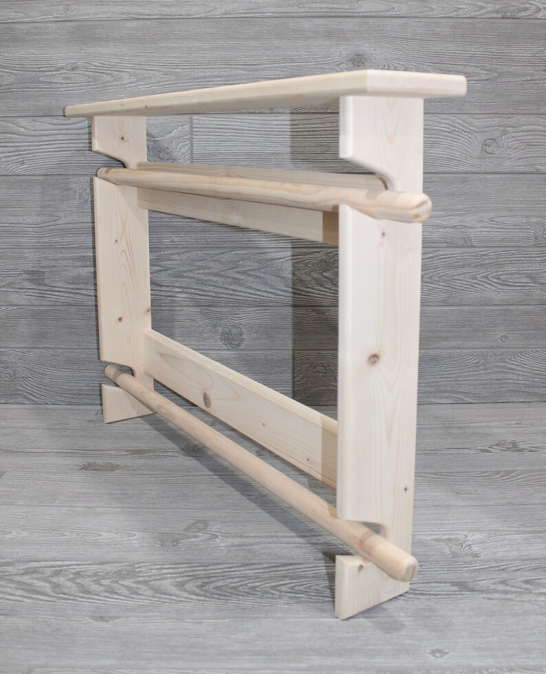 Double Quilt Rack Double Unfinished Wood Quilt Rack DIY Etsy