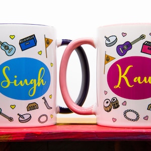 Kubki dla par Singh & Kaur