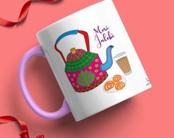 Meri Jalebi Mok | Aziatische Mug | Punjabi Mug | Chai Mug | Desi Gift | Jalebi