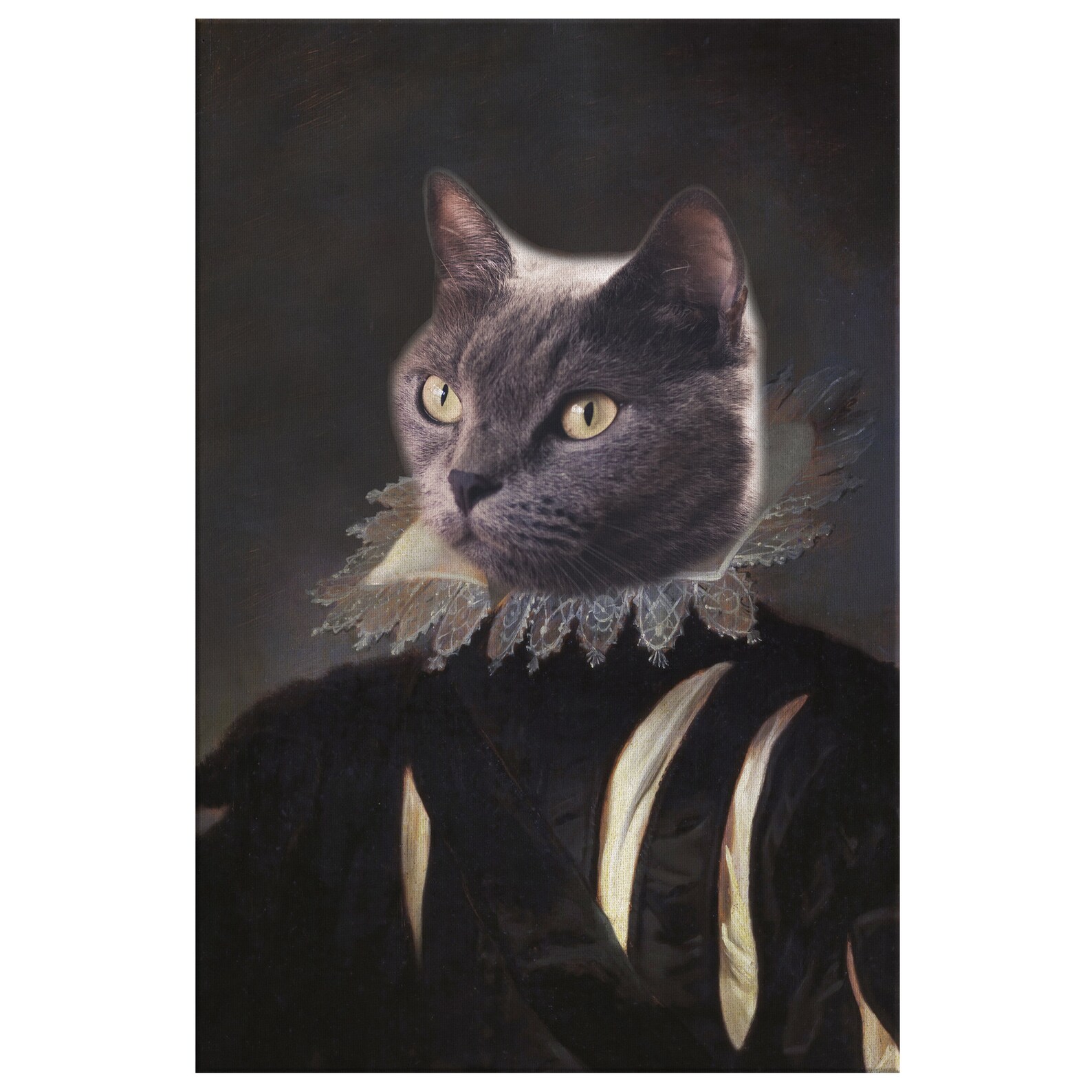 Victorian Cat Cat Art Victorian Royal Pet Portraitcustom Etsy