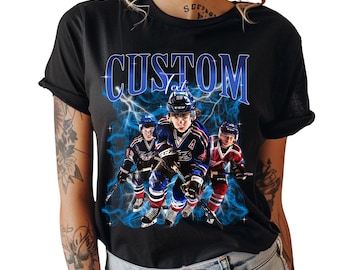Crea tu propia camiseta deportiva / Camisa retro personalizada / Camiseta pirata personalizada / Camisa con foto personalizada / Tu diseño / Camisa gráfica de los años 90