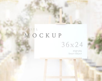 Easel Mockup, Sign Mockup, Bridal Shower Mockup, Seating Chart Mockup, Welcome Sign Mockup, Easel Sign Mockup, Horizontal Sign Mockup.
