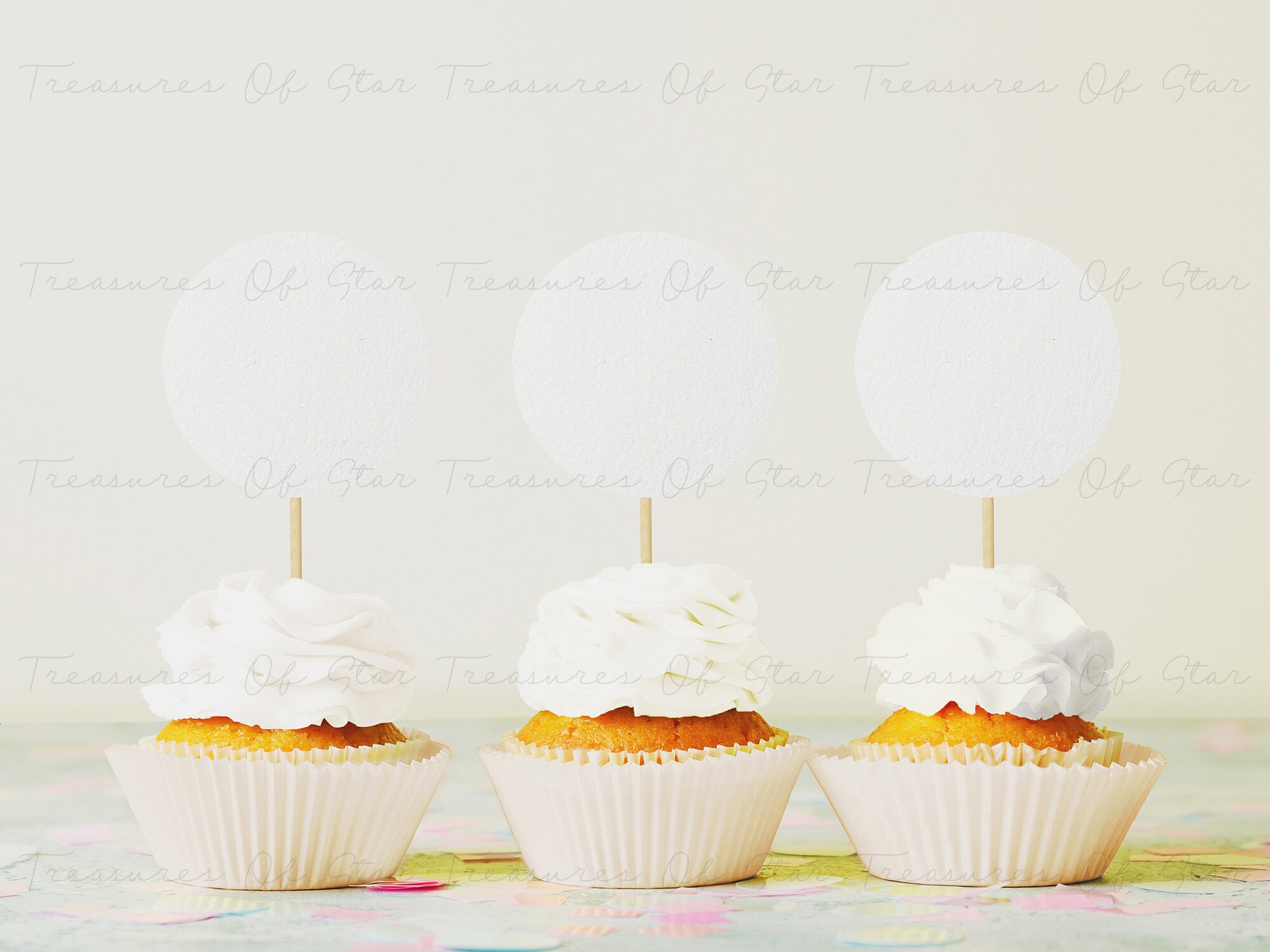 Download Cupcake Topper Mockup 3 Cupcake Mockup Topper Mockup ...