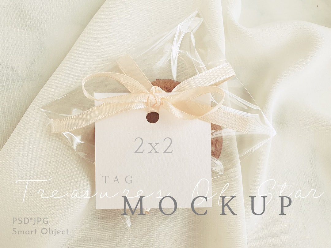 Square Tag Mockup, Favor Tag Mockup, Wedding Stationery Mockup ...
