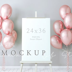 Welcome Sign Mockup, Birthday Mockup, Wedding Mockup, Easel Sign Mockup, Easel Mockup, Sign Mockup, Seating Chart Mockup, Poster Mockup, PSD