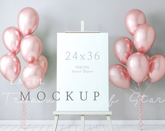 Welcome Sign Mockup, Birthday Mockup, Wedding Mockup, Easel Sign Mockup, Easel Mockup, Sign Mockup, Seating Chart Mockup, Poster Mockup, PSD