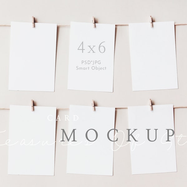 4x6 Card, Seating Card Mockup, Seating Chart Mockup, Wedding Stationery Mockup, Hanging Card Mockup, Table Card Mockup, Game Card Mockup