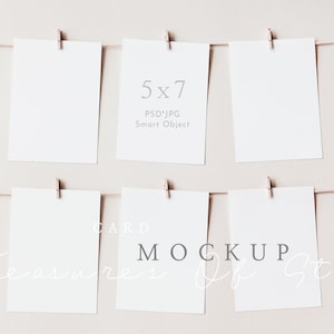 Mockup di carte per posti a sedere, Mockup di carte per posti a sedere, Mockup di cancelleria per matrimoni, Mockup di carte appese, Mockup di carte da tavolo, Mockup di carte da gioco, Carta 5x7
