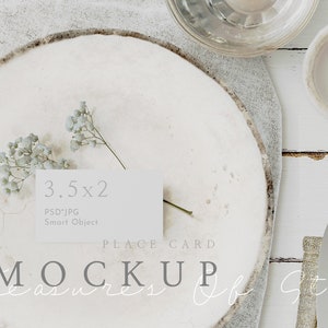 Wedding Place Card Mockup, Wedding Stationery Mockup, Name Card Mockup, 3.5x2 Card Mockup, Blank Place Card Mockup, Vintage Mockup, Rustic
