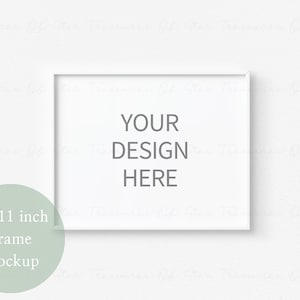 White Frame Mockup, Horizontal Frame Mockup, Simple Frame Mockup, Minimalist Mockup, Modern Mockup, Wall Art Mockup, Poster Mockup, PSD