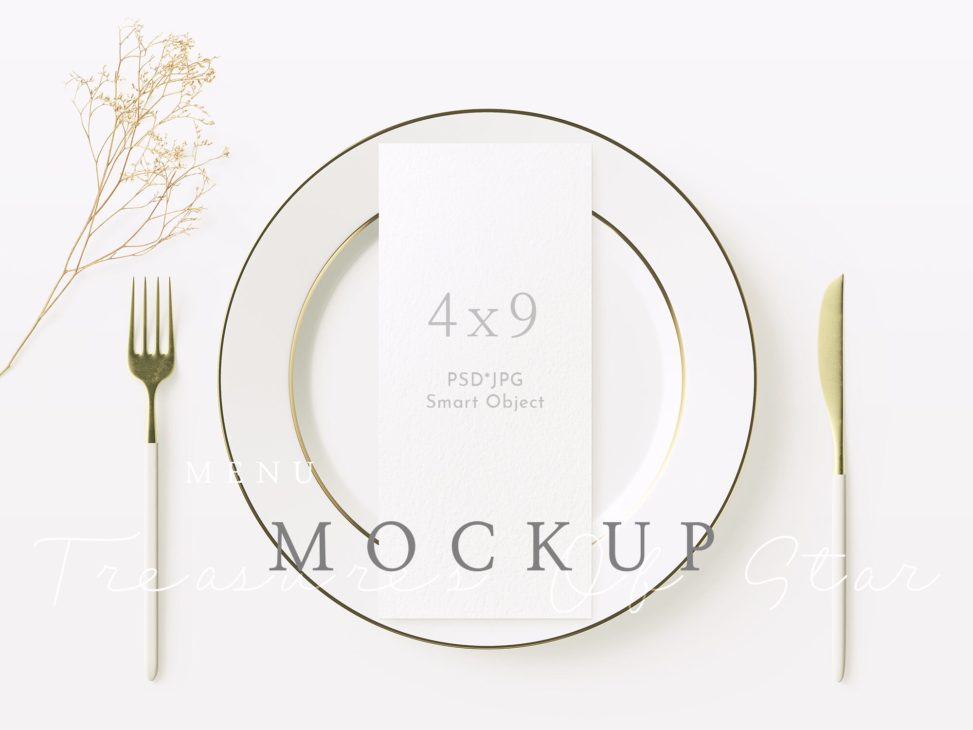 Download Wedding Menu Mockup Menu Mockup Program Mockup Wedding | Etsy