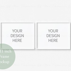 Horizontal Frame Mockup,2 Frames Mock up, White Frame Mockup, Simple Frame Mockup, Modern Mockup, Wall Art Mockup, Clean Mockup, Landscape