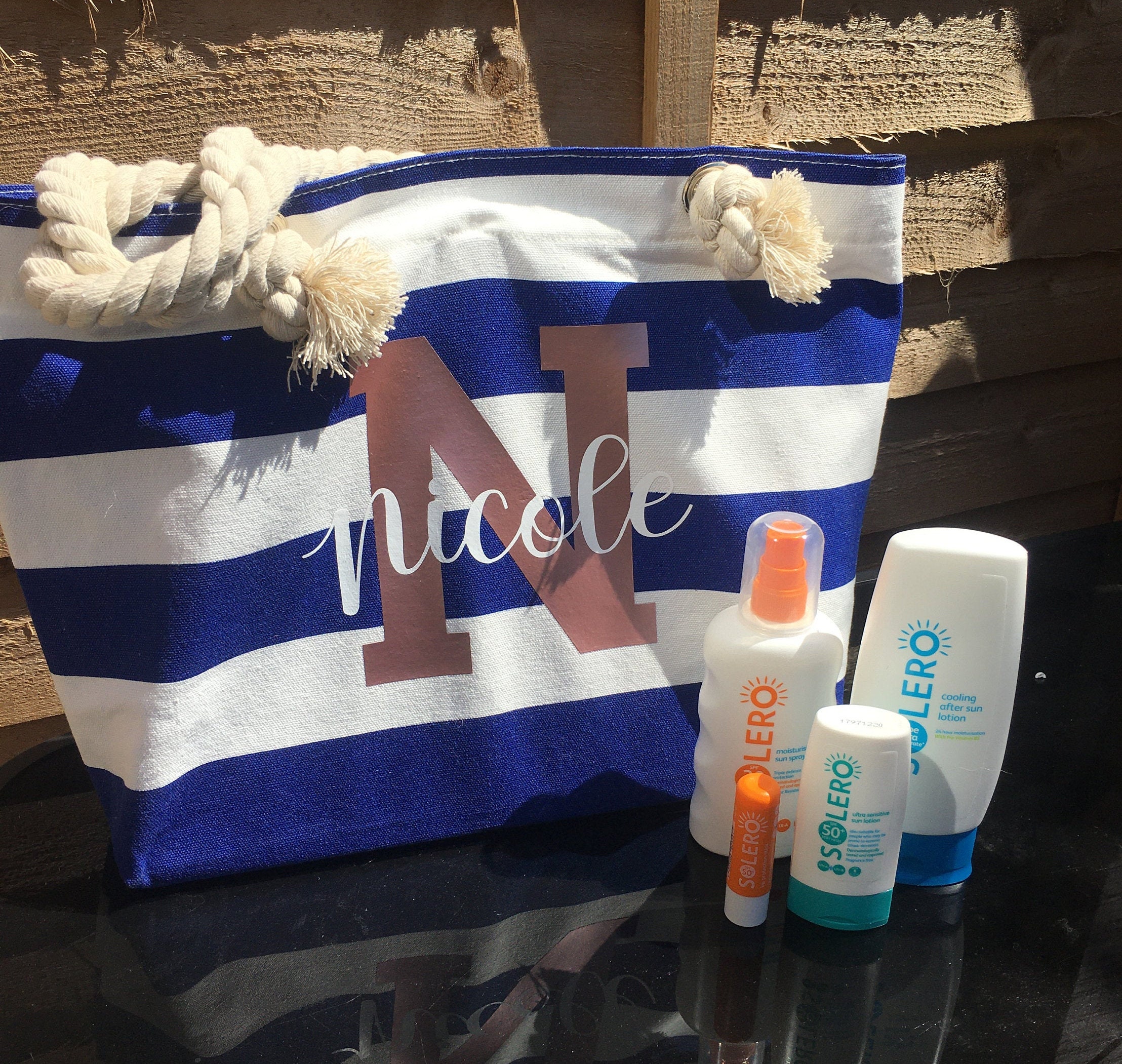 Personalised Beach Bag Gift Set Etsy