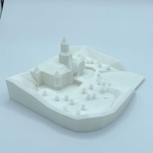 Peach's Castle N64 3D Printed Model image 4