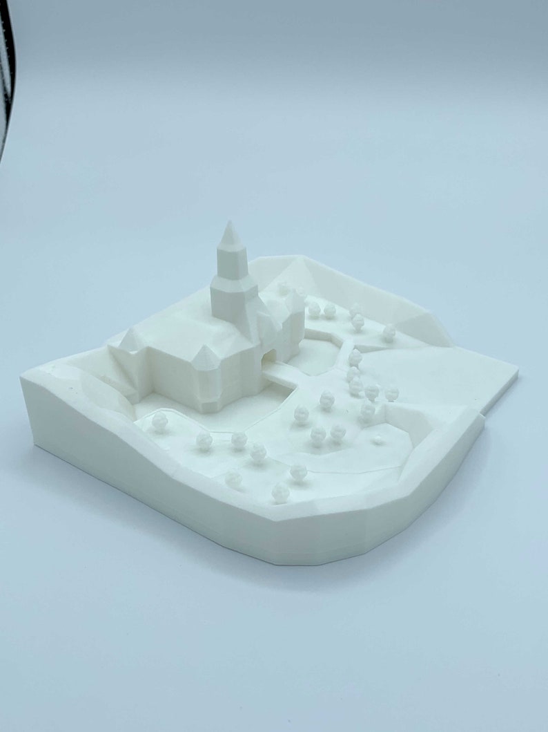 Peach's Castle N64 3D Printed Model image 4