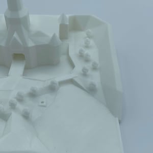 Peach's Castle N64 3D Printed Model image 6