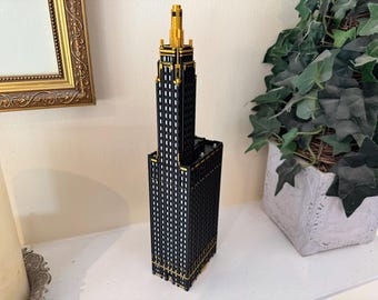Carbide and Carbon Building Model- 3D Printed Full Color
