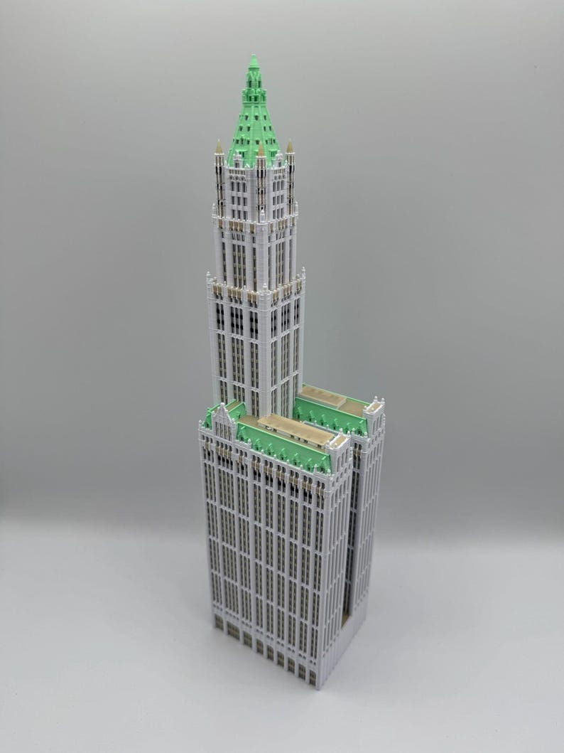 Woolworth Building Model- 3D Printed Full Color image 2