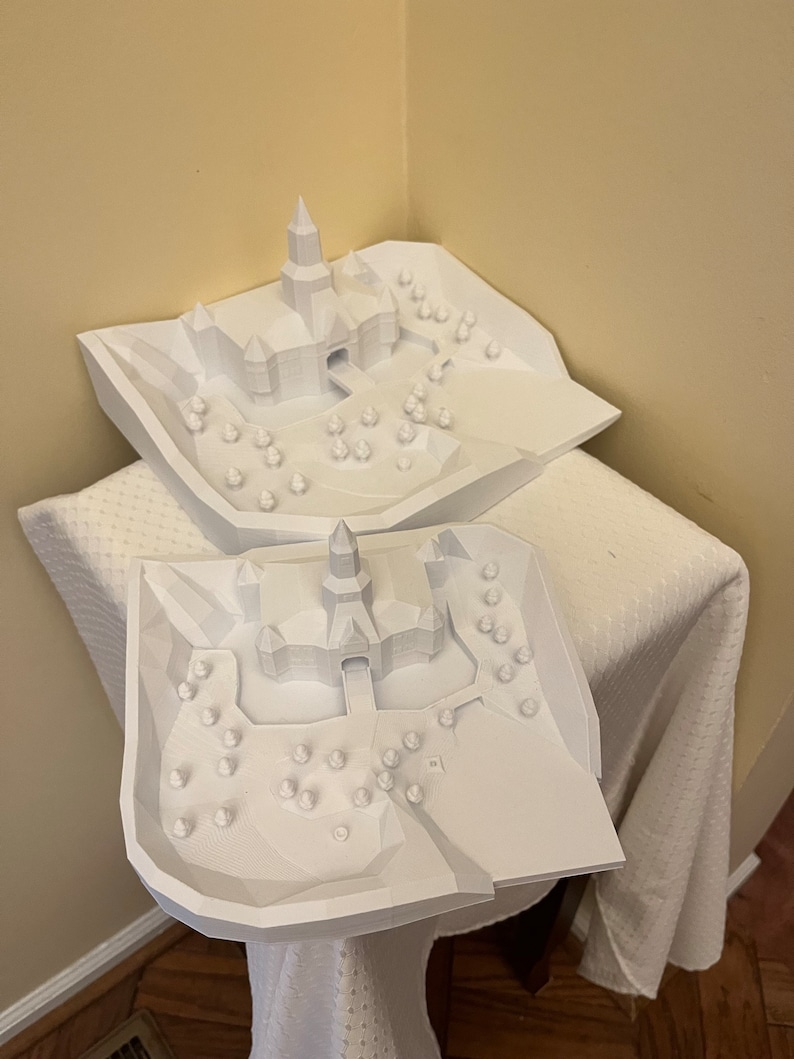 Peach's Castle N64 3D Printed Model image 9