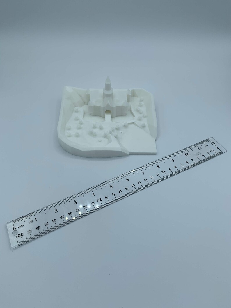 Peach's Castle N64 3D Printed Model image 8