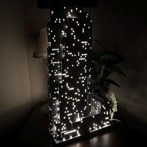 Modelo iluminado de 30 Rockefeller Plaza, impreso en 3D