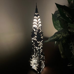 Chrysler Building Light Up Model Small- 3D Printed