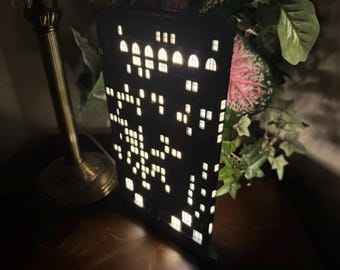 Modelo iluminado del edificio Flatiron (impreso en 3D)