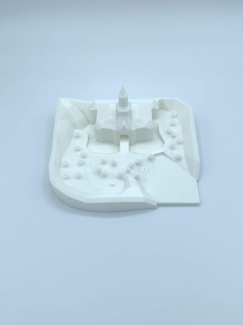 Peach's Castle N64 3D Printed Model image 7