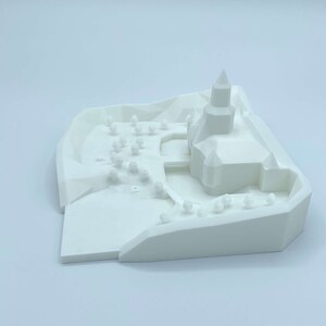 Peach's Castle N64 3D Printed Model image 3