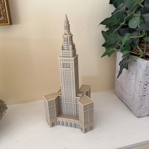 Modelo de la torre de la terminal de Cleveland: impreso en 3D y a todo color