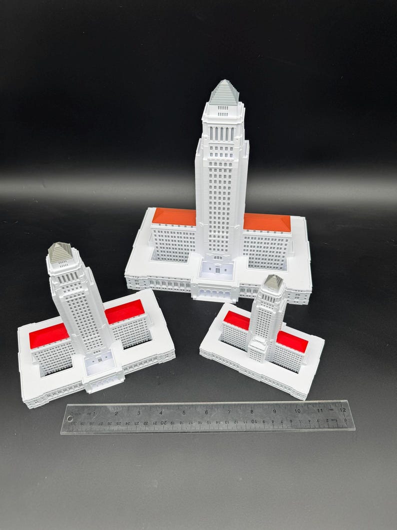 LA City Hall Model- 3D Printed Full Color image 9
