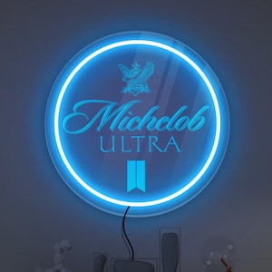 Michelob Ultra neon sign, Michelob Ultra logo lighted, Michelob beer sign gift, Bar neon sign decor, Pub neon sign, Michelob Ultra art decor