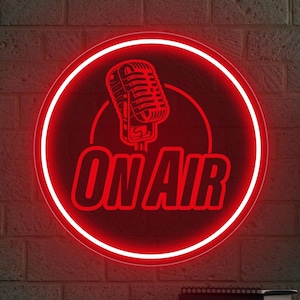 On air neon sign, On air sign led, On air light up sign, On air sign lamp, On air door sign, Recording studio sign, Music studio neon sign