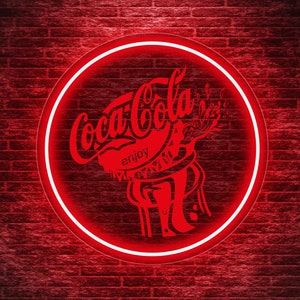 Coca Cola led sign, Coca Cola neon sign, Coca Cola logo lighted, Coke neon sign, Coca Cola lover gift, Cola bar decor, Coca Cola art decor
