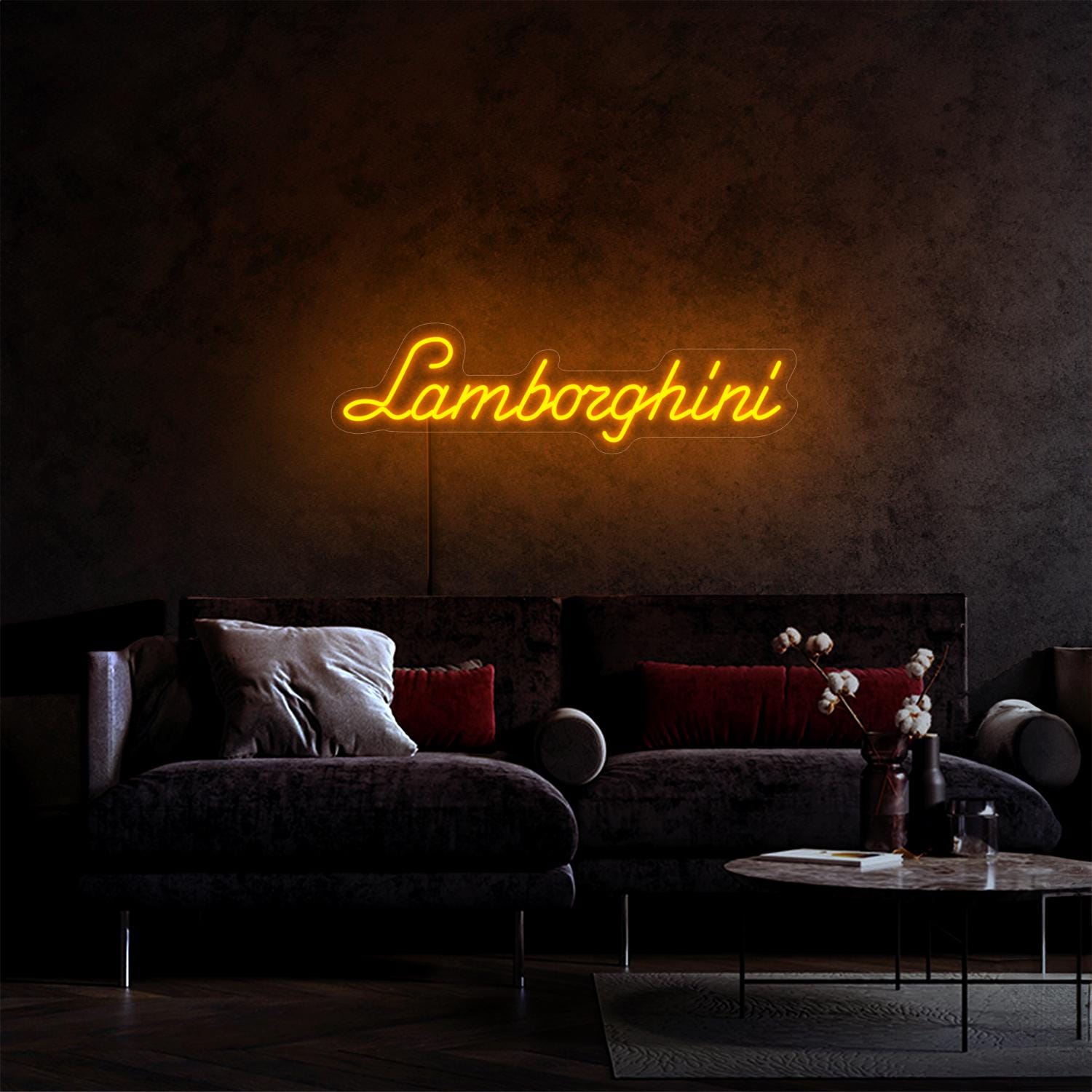 Panneau Lumineux Suspendu Lamborghini 120x60cm (prise UK) Avec Chaîne, Occasion